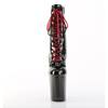 Pleaser - XTREME10201 Bottes de plateforme, Pole dance chaussures - Noir/Rouge Product image
